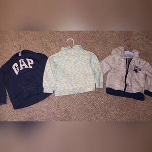 GAP Kids Black and White Logo Hoodie